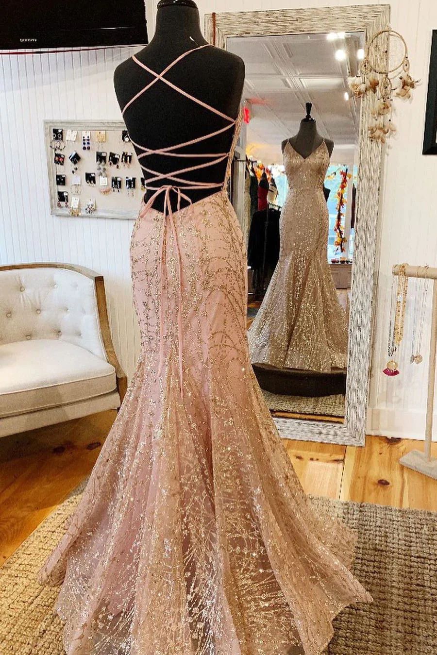 Green Long Mermaid Prom Dresses Formal Evening Gowns fg3165