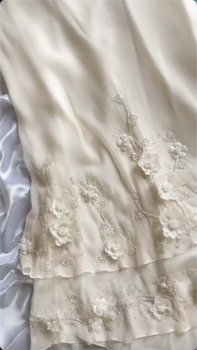 Sexy Sheath Straps Chiffon Ivory Long Prom Dresses fg5363