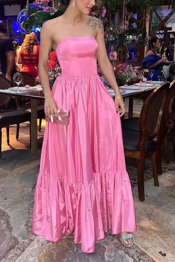 Pink Prom Dress Women Sexy Dresses Elegant Party Dress fg1968