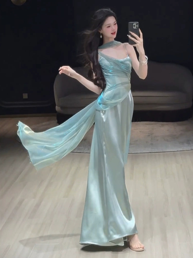 Mermaid Long Prom Dress Sexy Evening Dresses fg7662