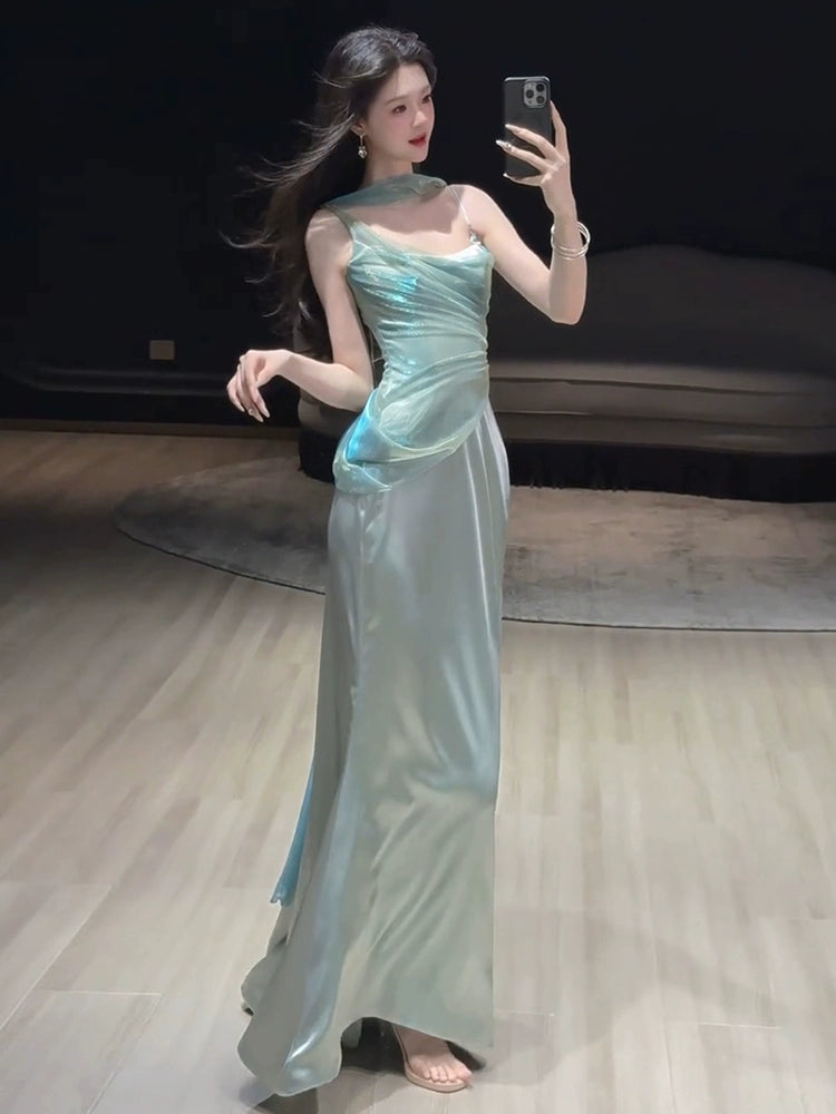Mermaid Long Prom Dress Sexy Evening Dresses fg7662