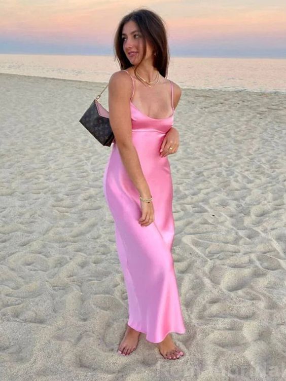 Sexy Spaghetti Straps Mermaid Long Evening Prom Dress fg5645