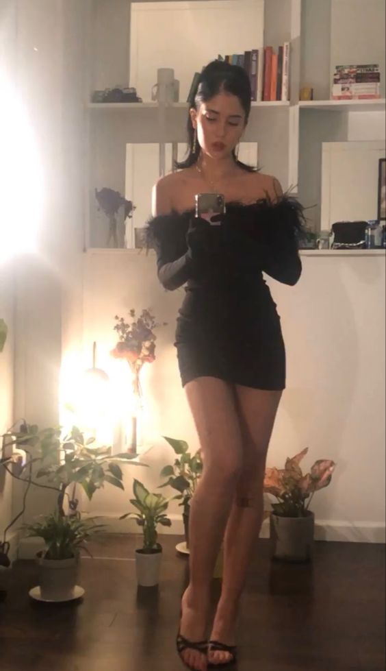 Black Sexy Off The Shoulder Short Prom Party Dresses fg6275