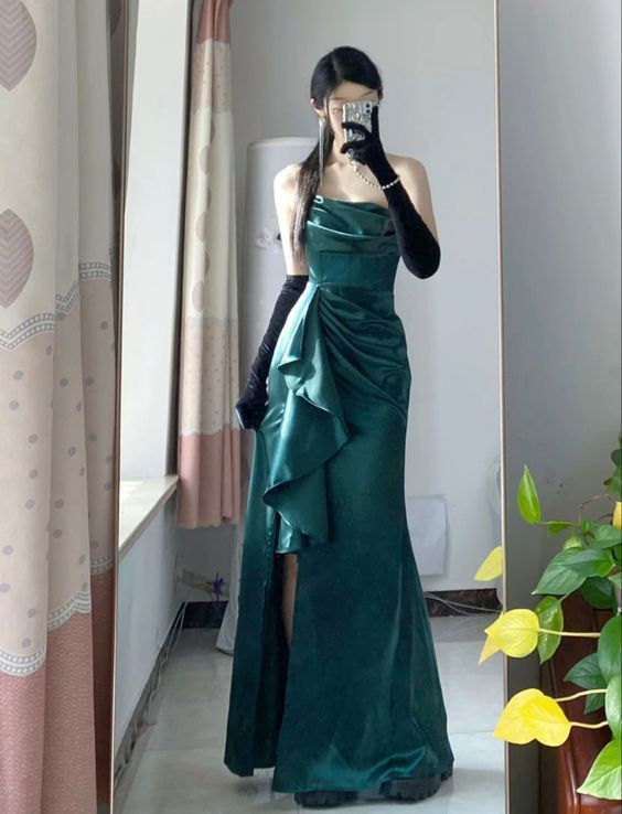 Modest Maxi Prom Dresses Evening Birthday Outfits fg5429
