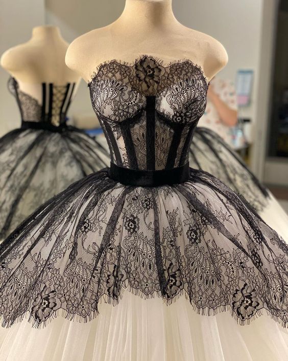vintage prom dress, lace applique prom dresses, prom ball gown fg2665