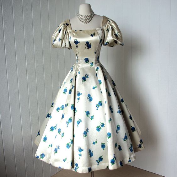 Vintage 1950 s Dress Party Dress,Prom Homecoming Dress fg5233