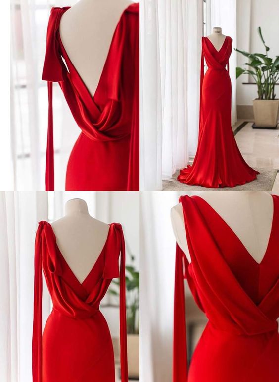 Elegant Red Evening Dresses Party Prom Dress fg4160