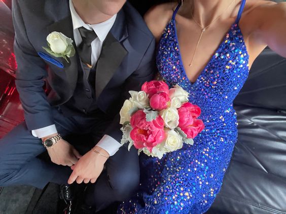 Royal Blue Sequin Mermaid Prom Dresses Evening Party Formal Gowns fg3776