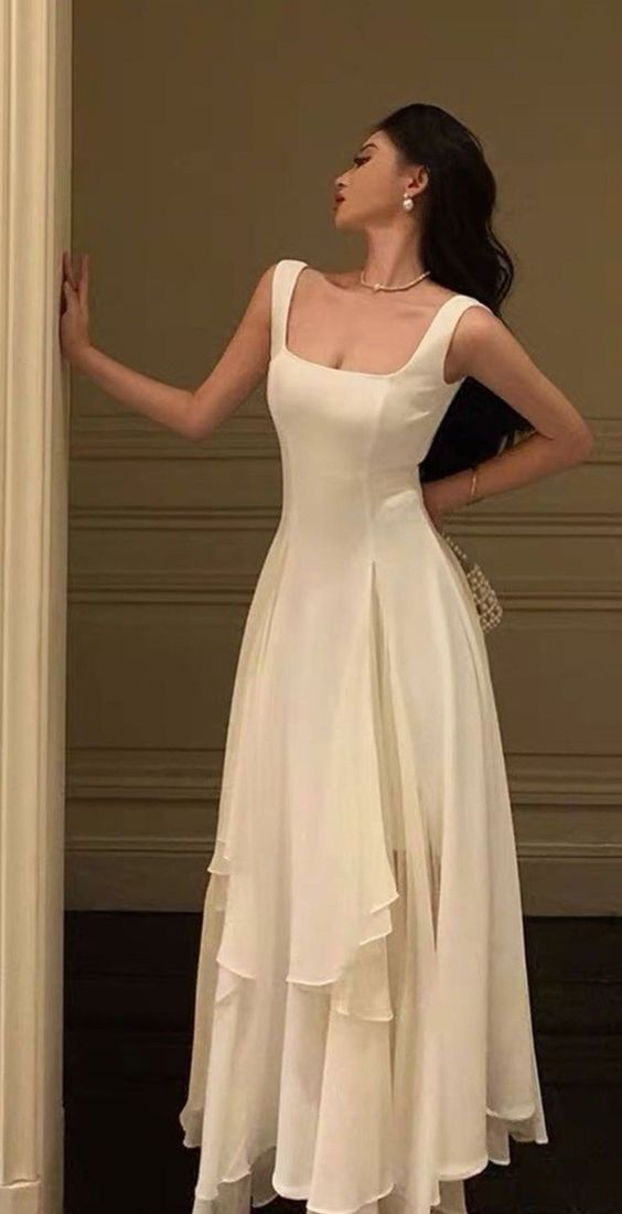 A line Chiffon Prom Dresses,Long evening Dress,formal Dress fg3712
