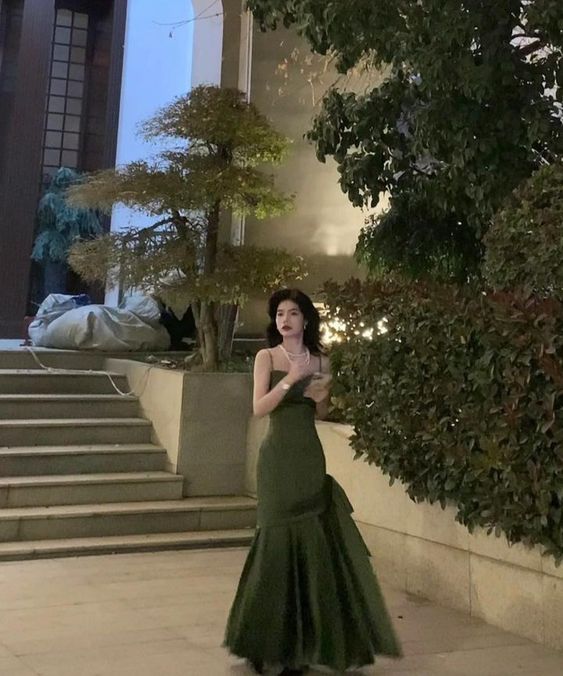 Green long dress Prom Dresses Formal Dress fg3434