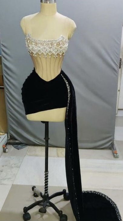 Elegant Black Short Party Dresses Short Prom Dress Homecoming Dress fg3538