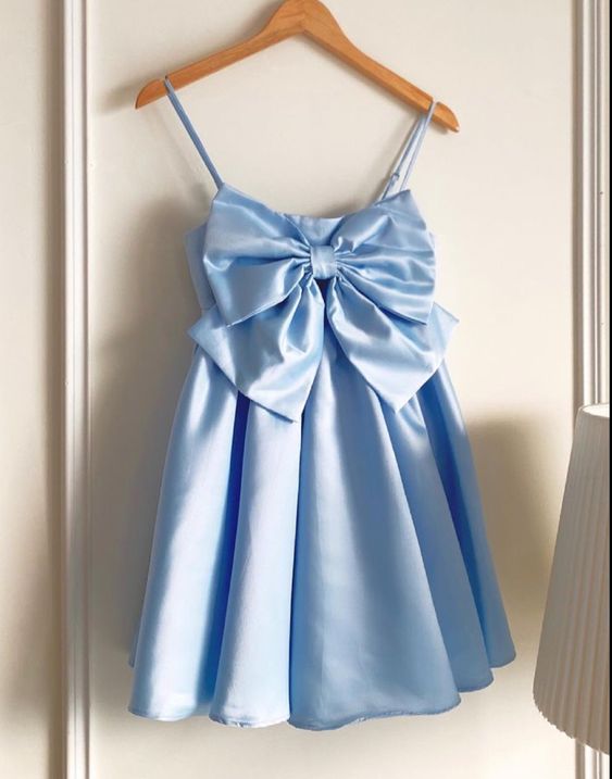 Blue Homecoming Dress Short Party Dress fg4278