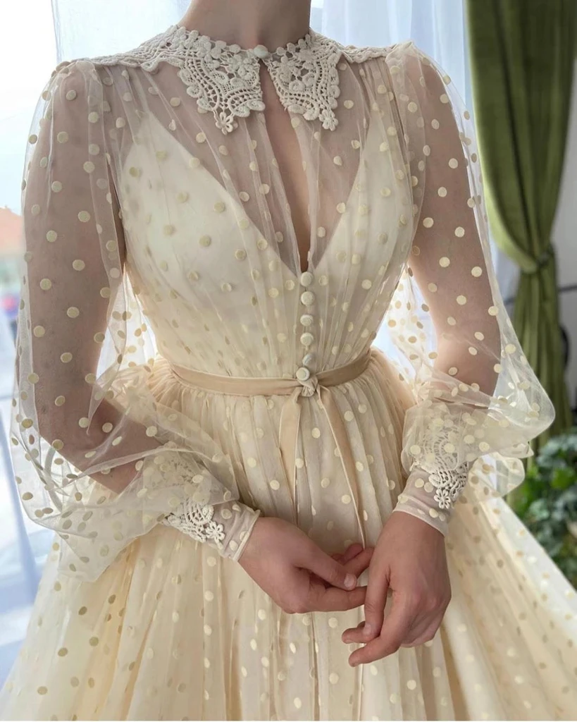 Fashion Prom Dresses Lace Appliques Long Sleeves Evening Gowns A Line Formal Long Special Occasion Party dress fg5272