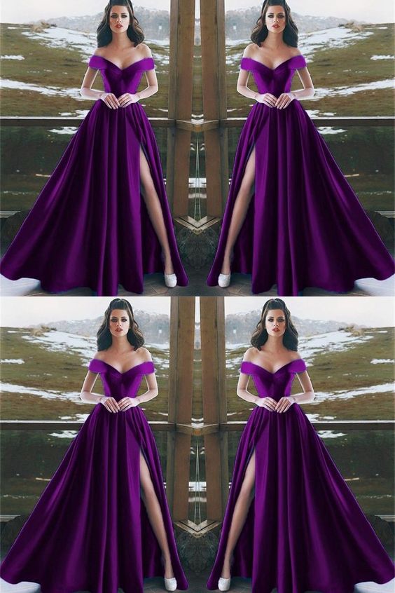 Purple Long Prom Dresses, Formal Dresses fg1832