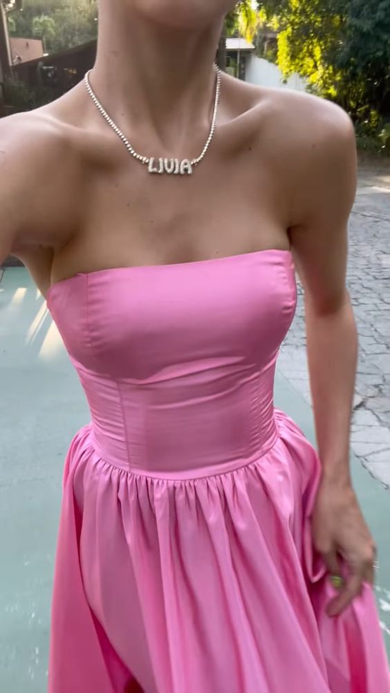 Pink Prom Dress Women Sexy Dresses Elegant Party Dress fg1968