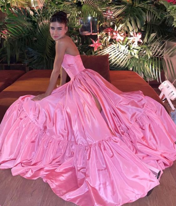 Pink Prom Dress Women Sexy Dresses Elegant Party Dress fg1968
