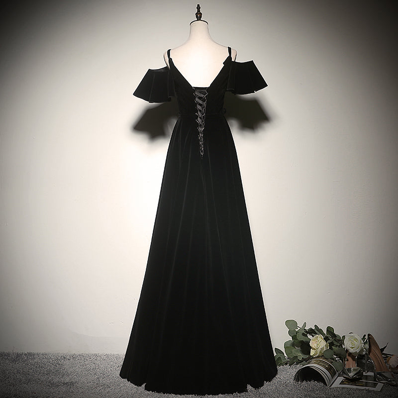 Black evening dress 2022 new long elegant party dress prom dress fg130