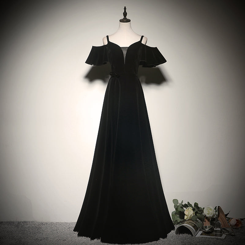 Black evening dress 2022 new long elegant party dress prom dress fg130