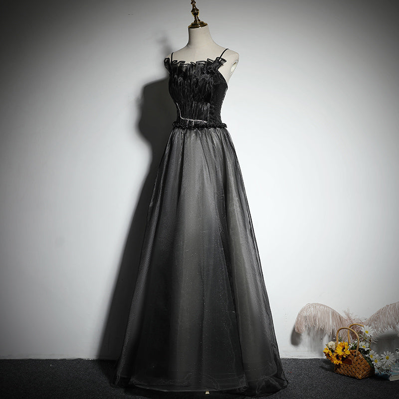 Black evening dress party gowns prom dress fg154