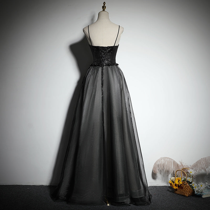 Black evening dress party gowns prom dress fg154