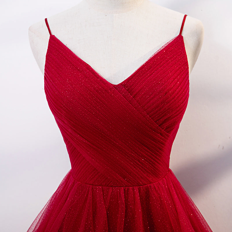 Long red evening dress fashion party gowns bridesmaid dress prom dress fg160