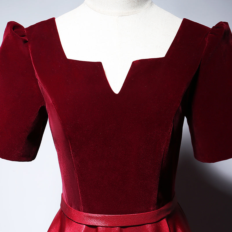 New style a line red long evening dress prom dress fg173