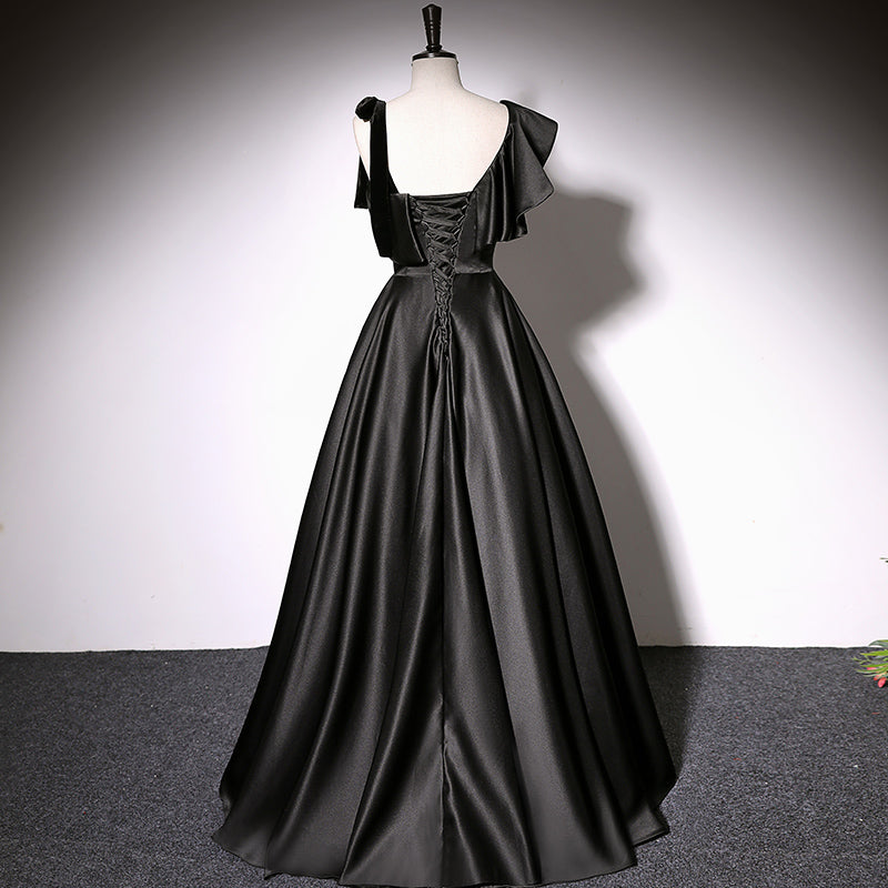 A line black evening dress new prom dress party gowns fg213