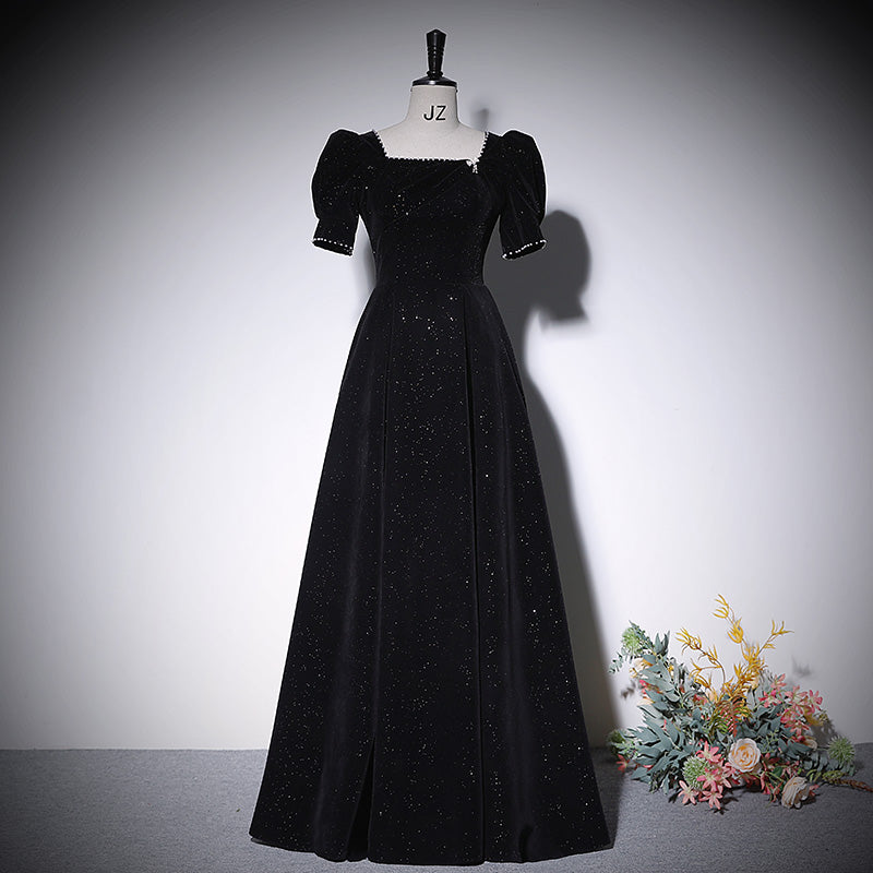 Black a line evening dress new prom dress party gowns fg222