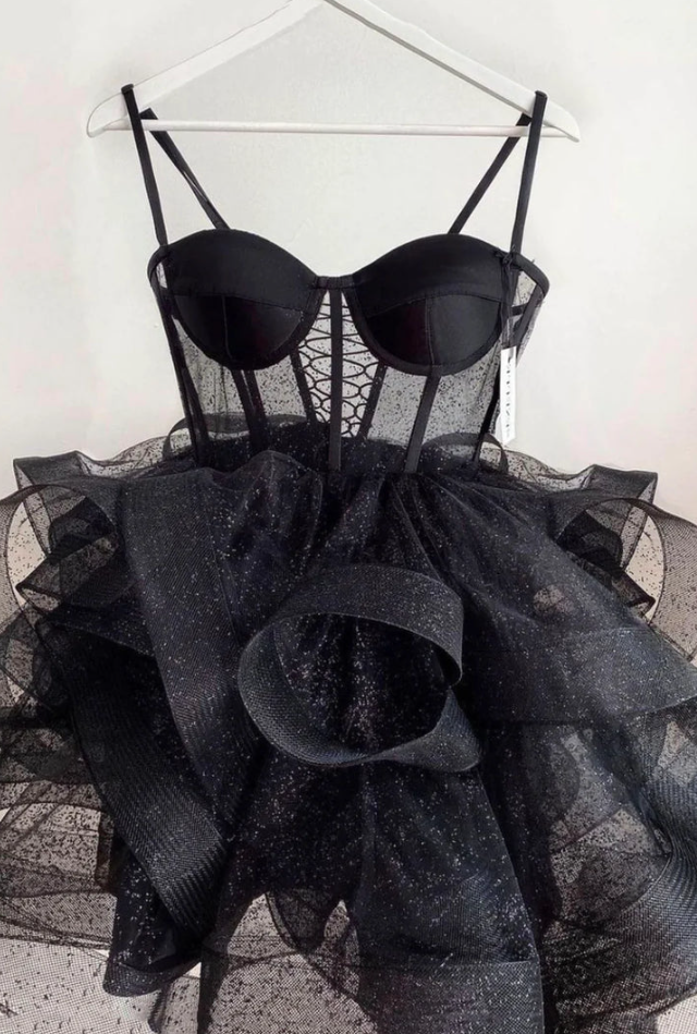 Cute tulle short prom dress homecoming dress fg270