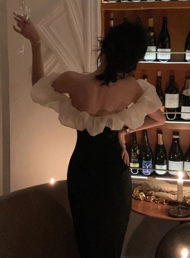 Summer Off Shoulder Puff Sleeve Dress For Woman prom dress fg353
