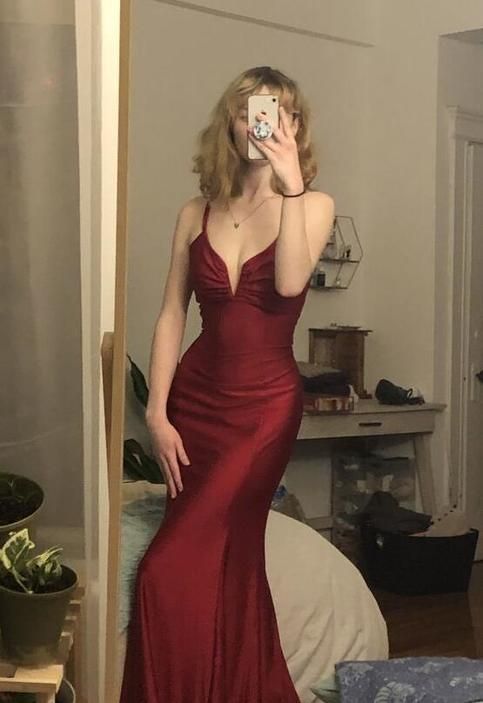 Beauty V Neck Evening Party Dress fg461