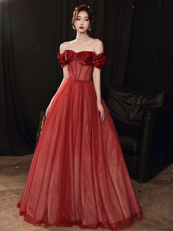 Attractive Off Shoulder Sleeveless Backless Crystal Floor Length Long Prom Formal Bride Dresses Dress fg527