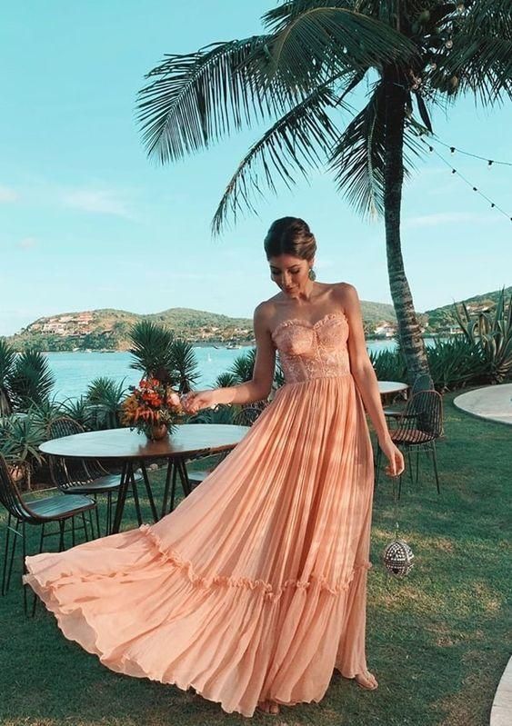 Sweetheart long prom dress, chic prom dress fg547
