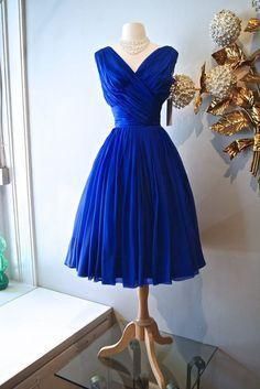 Royal Blue Short Homecoming Dress fg558