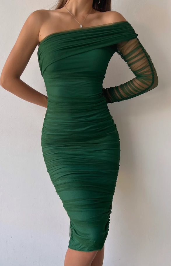 Cocktail dress for wedding guest, fall prom dress fg631