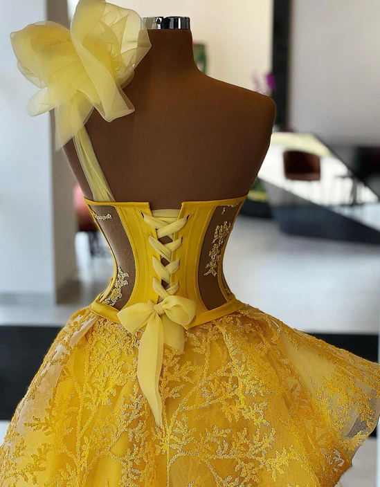 yellow evening Dress Prom Dresses Long fg719