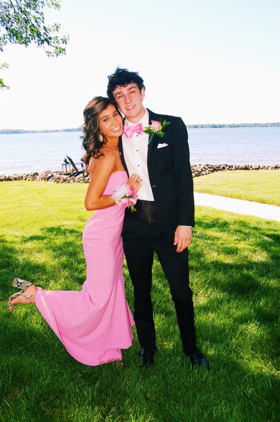 Pink Cheap Evening Prom Dresses, Evening Party Prom Dresses fg851