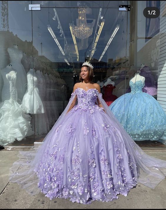 Quinceanera Dresses Lace Applique Sweet 16 Dress Ball Gown Prom Dress fg894