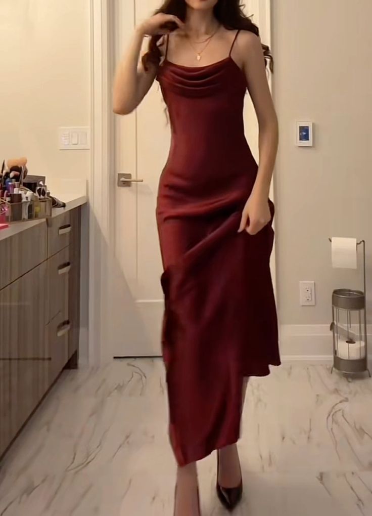 Modest Mermaid Straps Burgundy Prom Dress        fg6345