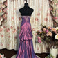 Purple Strapless Prom Dresses Long Evening Party Dress    fg7350