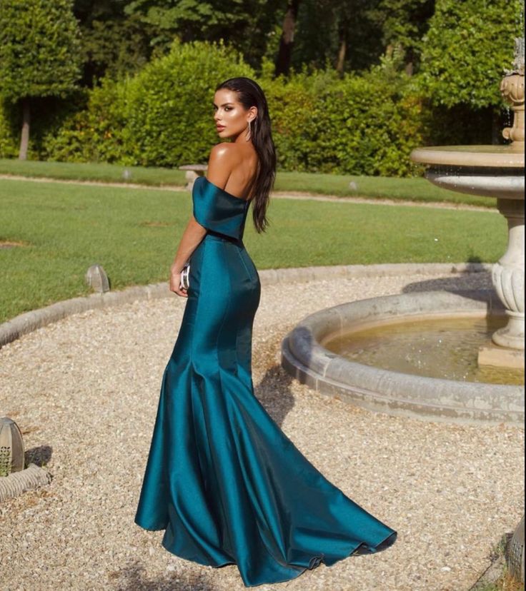 Off Shoulder Mermaid Long Prom Dress, Elegant Evening Party Dress     fg7331