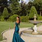 Off Shoulder Mermaid Long Prom Dress, Elegant Evening Party Dress     fg7331