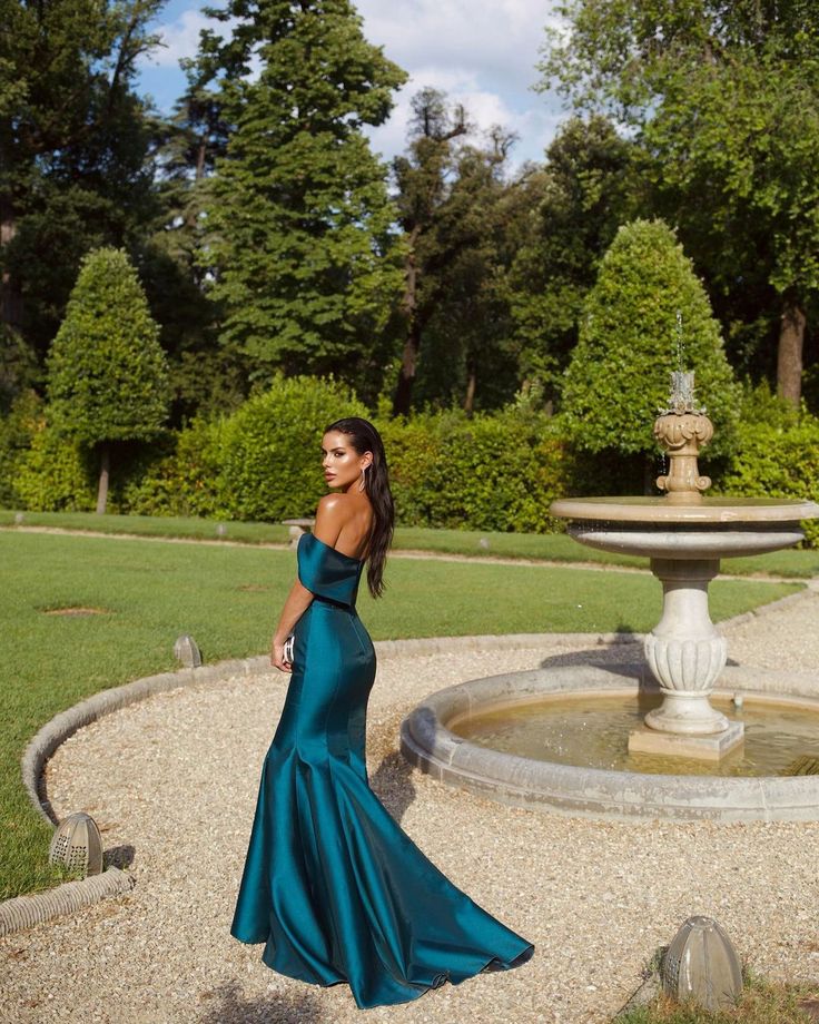 Off Shoulder Mermaid Long Prom Dress, Elegant Evening Party Dress     fg7331