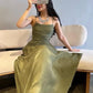 Green A Line Long Prom Dress Formal Party Dress      fg5536