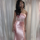 Mermaid Pink Elegant Long Prom Dress Evening Dress    fg7001