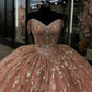 Pink Princess Quinceanera Dress with Off Shoulder Ball Gown     fg6820