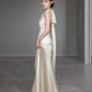 Backless Halter Long Prom Dress Elegant Evening Party Dress     fg7320