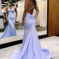 Mermaid Rhinestone Spaghetti Straps Prom Dress           fg6391