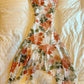 Fashion printing Dress Birthday Party Gown    fg6933