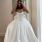 Stunning Ball Gown Strapless Satin Wedding Dresses        fg7290